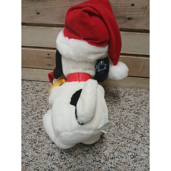 Applause Vintage Plush Peanuts Holiday Snoopy Hugging Woodstock Santa Hat 18” - Picture 4 of 9